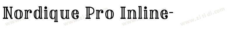 Nordique Pro Inline字体转换